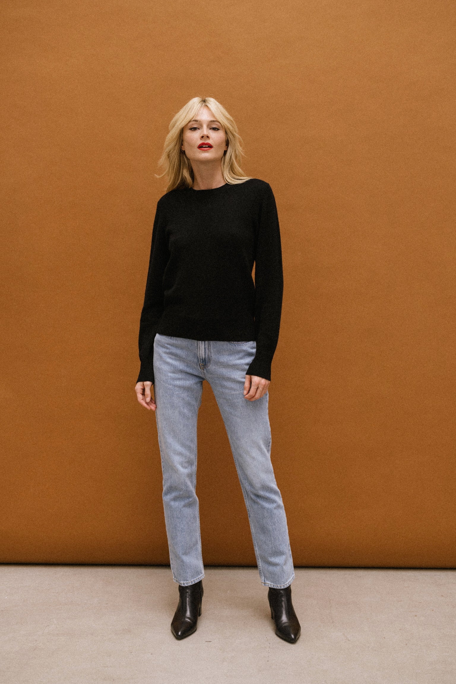 PULL classique cachemire col rond