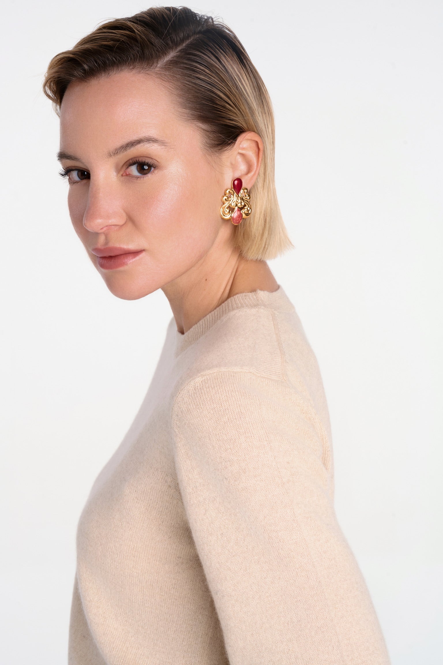 BOUCLES D'OREILLES VINTAGE - OPERA