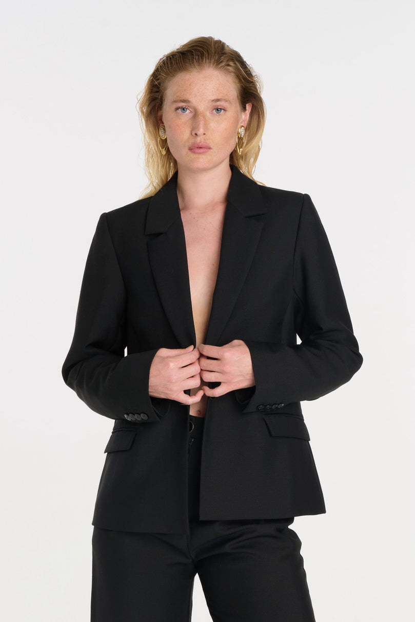 BLAZER PIETRO NOIR en laine fine
