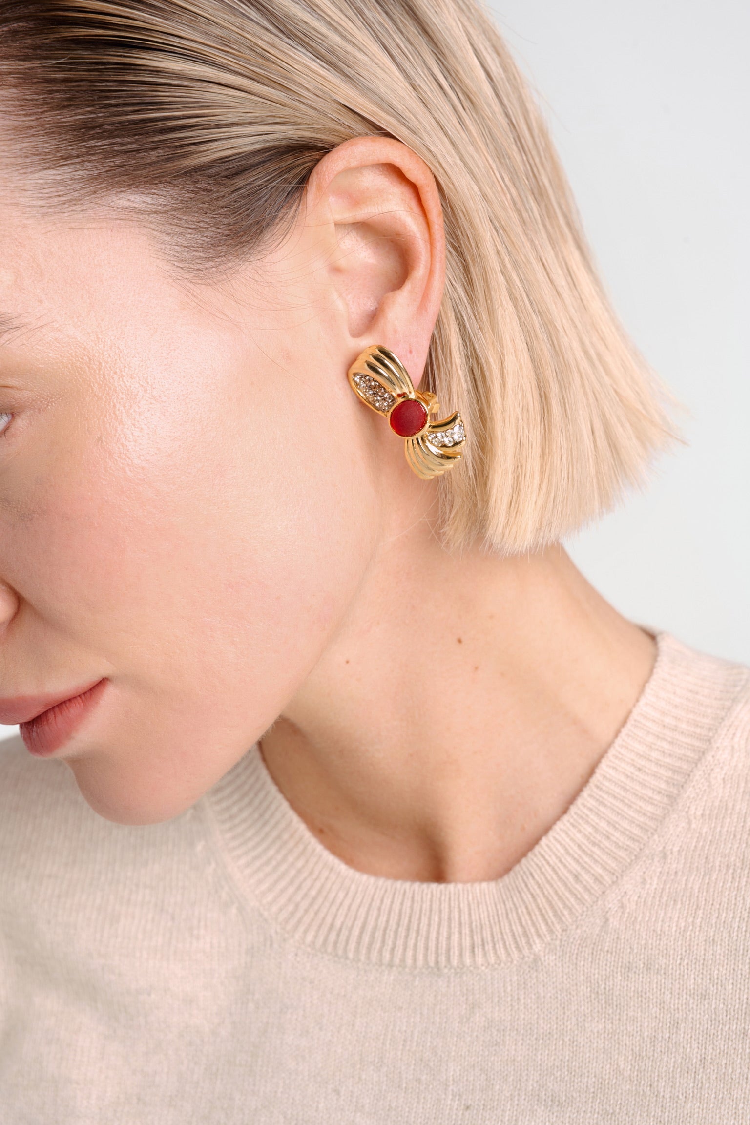 BOUCLES D'OREILLES VINTAGE - SCARLETT