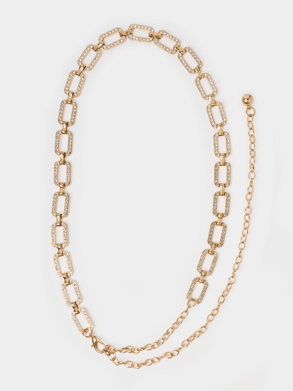 CEINTURE CHAÎNE VINTAGE - STRASS