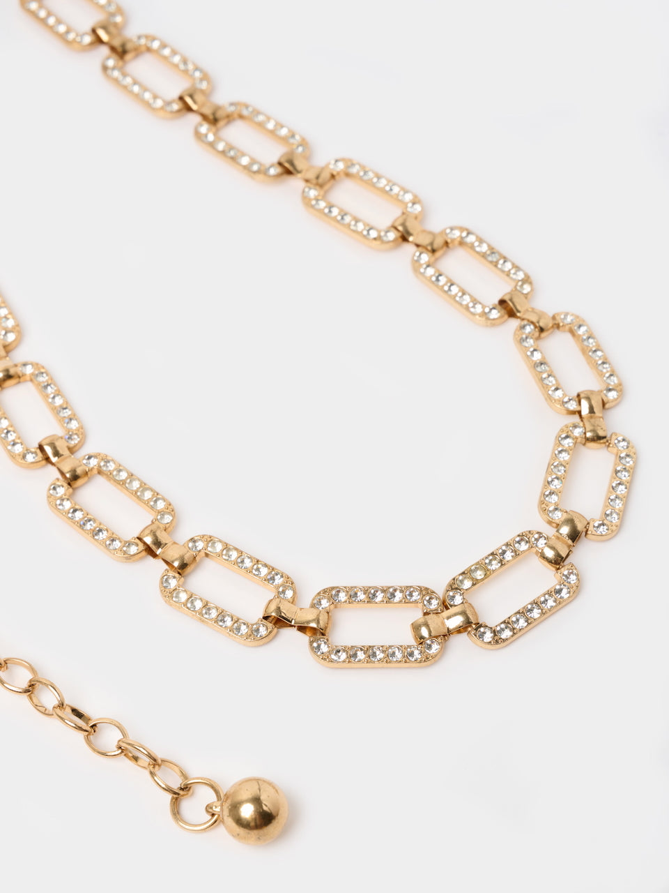 CEINTURE CHAÎNE VINTAGE - STRASS