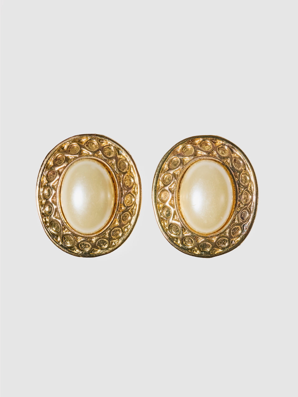 BOUCLES D'OREILLES VINTAGE - OVALE