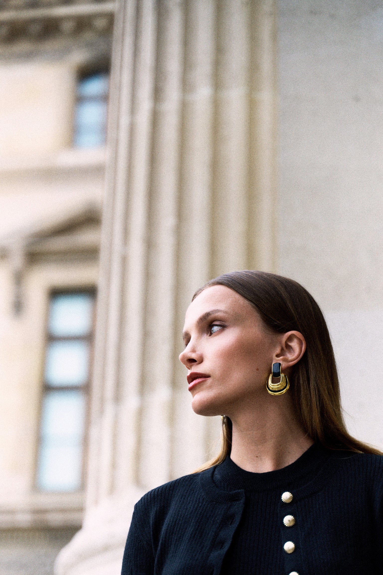 BOUCLES D'OREILLES VINTAGE - ARCADE