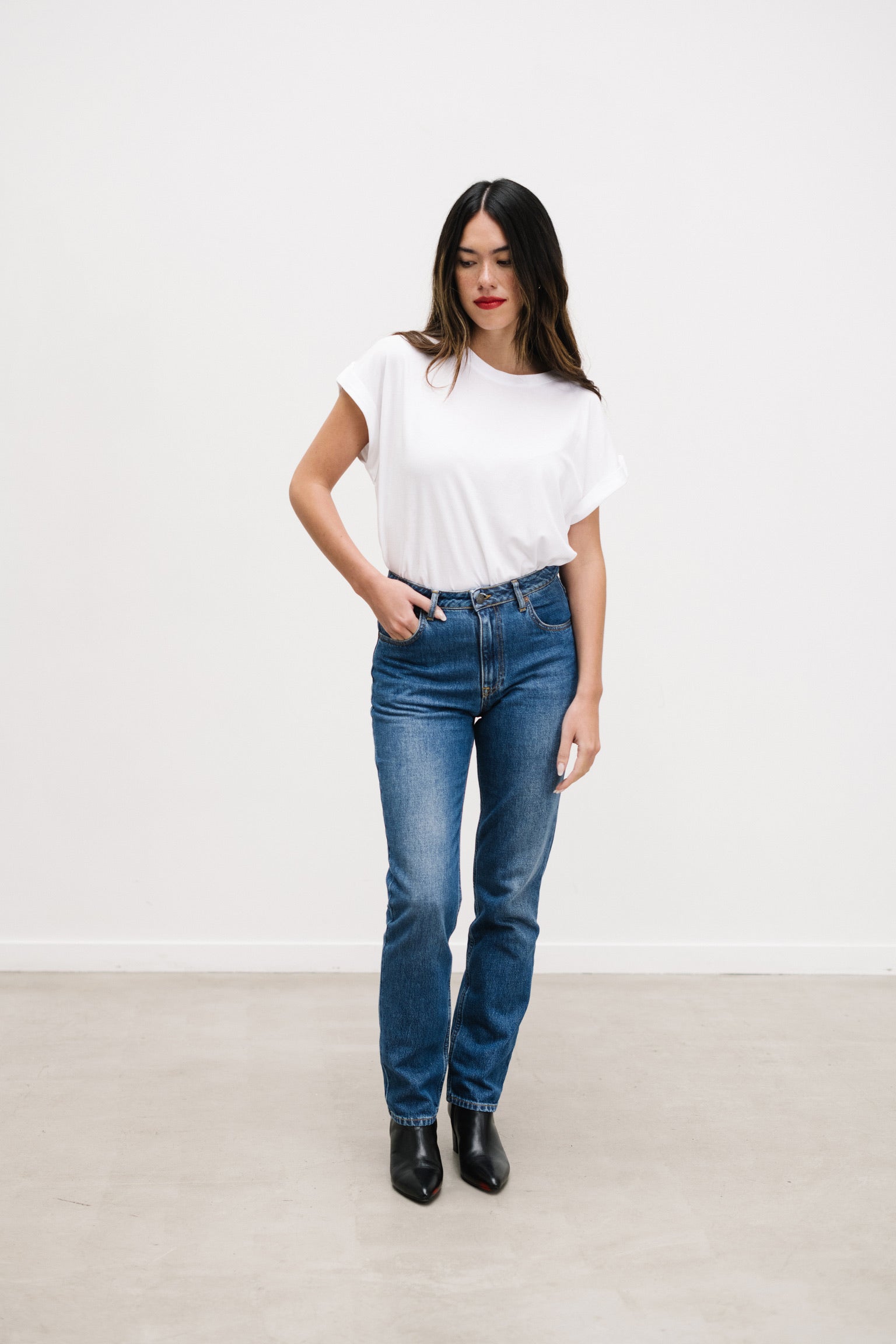 JEAN JOAN - BLEU MOYEN en coton biologique