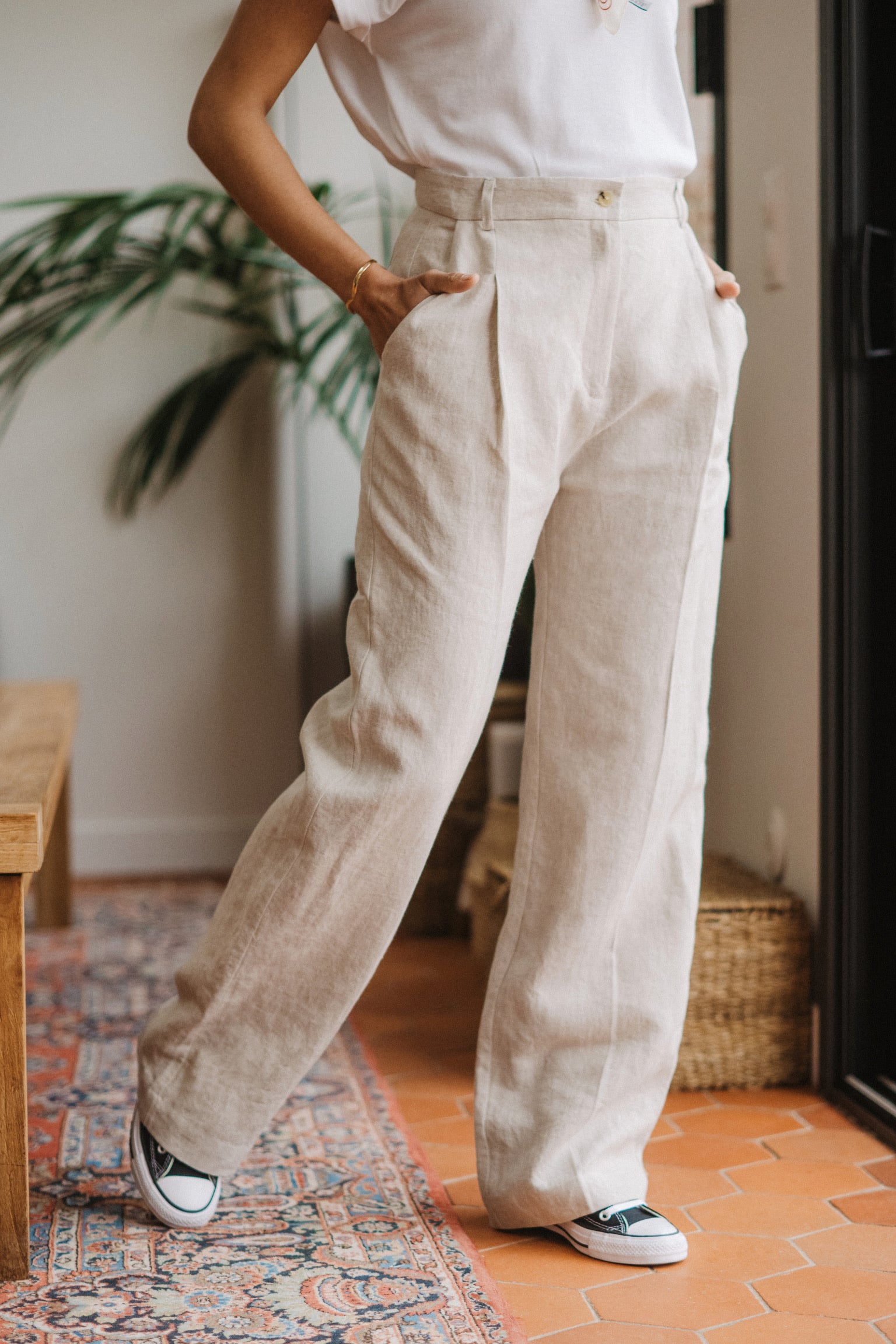 PANTALON VIC EN LIN
