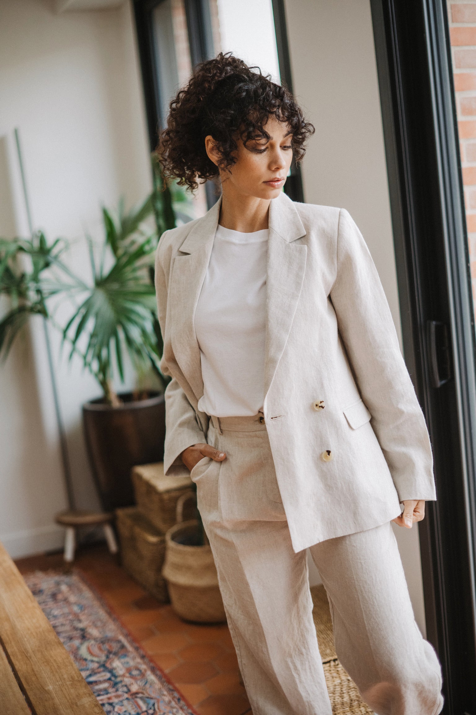 VESTE PATTI EN LIN